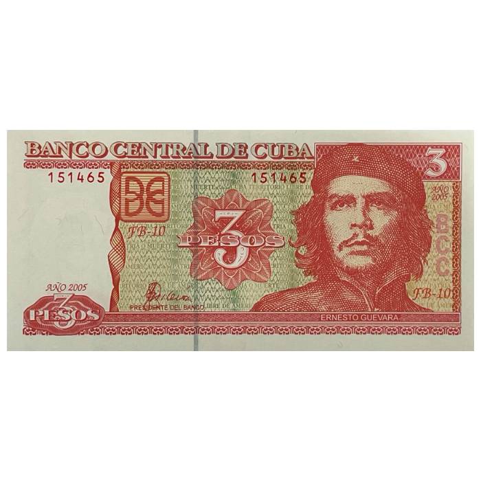 UNC 3 Pesos 2005 Caraíbas