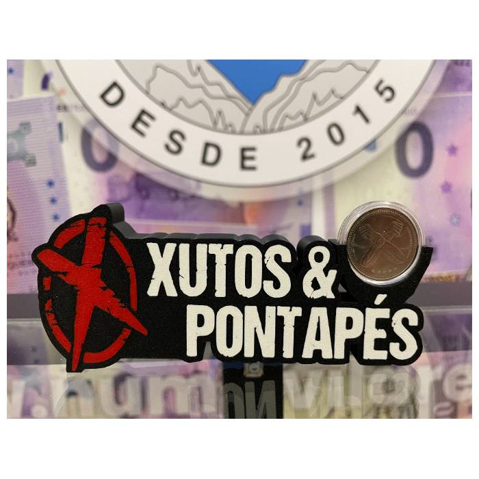 Moeda e expositor para 5€ Xutos e Pontapés